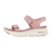 Skechers Arch Fit Touristy Platta Sandaler Pink, Dam