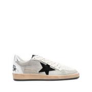 Golden Goose Nät Övre Mocka Stjärna Sneakers White, Herr