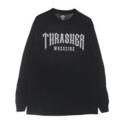 Thrasher Svart Långärmad Logotopp Black, Unisex