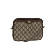 Gucci Vintage Pre-owned Canvas gucci-vskor Beige, Dam