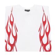 Vision OF Super Flames Ärmlös Tee Off White/Red White, Dam