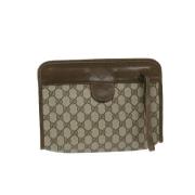 Gucci Vintage Pre-owned Clutch Beige, Dam