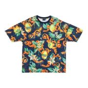 Dolly Noire Citroner All Over Print T-shirt Blå Multicolor, Herr