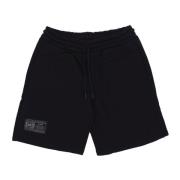 Dolly Noire Svarta Sweatshorts Elastisk Midja Män Black, Herr