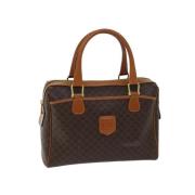 Celine Vintage Pre-owned Canvas handvskor Brown, Dam