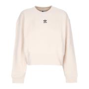 Adidas Essentials Crewneck Sweatshirt Wonder White Beige, Dam