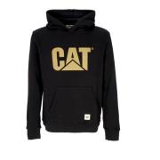 CAT Hoodie med Logo Print Black, Herr