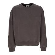 Element Svart Crewneck Sweatshirt med Logobroderi Black, Herr