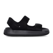 Nike Svart gummisandal med formad design Black, Herr