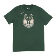 Nike Milwaukee Bucks Logotyp T-shirt Green, Herr