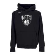 Nike Tröja med luva i fleece, Brooklyn Nets Black, Herr