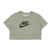 Nike Crop Icon Tee Heather/Black Dam T-shirt Gray, Dam