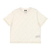 Nike All Over Print Boyfriend Tee Beige, Dam