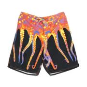 Octopus Ginger Board Shorts för Män Multicolor, Herr