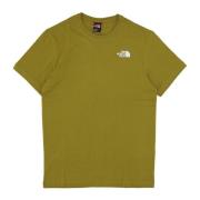 The North Face Röd Box Tee Sulfur Moss Herr T-shirt Green, Herr