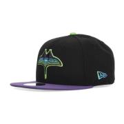 New Era Tampa Bay Rays Platt Skärm Keps Black, Unisex