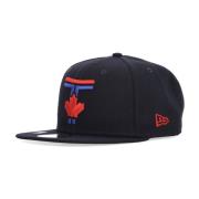 New Era Toronto Blue Jays Platt Skärm Keps Black, Unisex