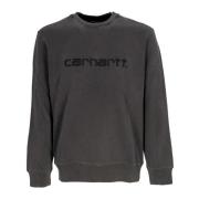 Carhartt Wip Svart Lättvikts Crewneck Sweatshirt Black, Herr