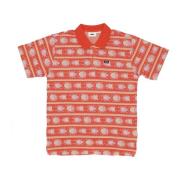 Obey Bug Jacquard Polo Shirt Red, Herr