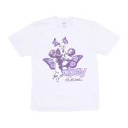 Obey Cherubs Kärlek Print T-shirt Vit White, Dam