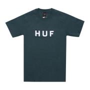 HUF Grön Logo Tee Kortärmad Green, Herr