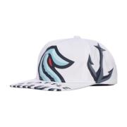 Mitchell & Ness Seattle Kraken Flat Skärm Keps White, Herr