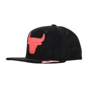 Mitchell & Ness Chicago Bulls Snapback Keps Svart/Fuchsia Black, Herr