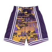 Mitchell & Ness NBA Swingman Shorts 1996 Los Angeles Lakers Multicolor...