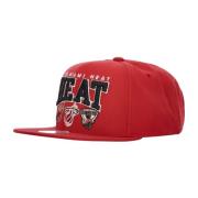 Mitchell & Ness Miami Heat NBA Mästare Snapback Keps Red, Herr