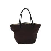 Burberry Vintage Pre-owned Nylon totevskor Brown, Dam