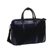 Burberry Vintage Pre-owned Nylon handvskor Blue, Dam