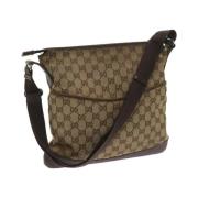 Gucci Vintage Pre-owned Canvas gucci-vskor Beige, Dam