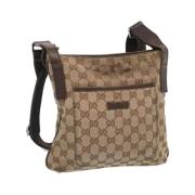 Gucci Vintage Pre-owned Canvas gucci-vskor Beige, Dam