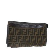 Fendi Vintage Pre-owned Canvas fendi-vskor Brown, Dam