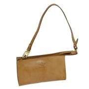 Louis Vuitton Vintage Pre-owned Laeder kuvertvskor Beige, Dam