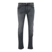 Jacob Cohën Stretch Cotton Denim Slim Fit Jeans Blue, Herr