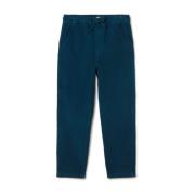 Twothirds Corduroy Ribbad Elastisk Midjbyxor Blue, Herr