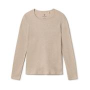 Twothirds Havsvänlig Slim Fit Basic Topp Beige, Dam