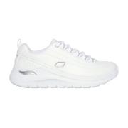 Skechers Bekväm Arch Fit Sneaker White, Dam