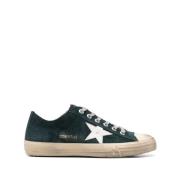 Golden Goose Grön Mocka Stjärn Patch Sneakers Green, Herr