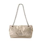 Balenciaga Vintage Pre-owned Laeder crossbodyvskor Beige, Dam