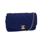 Chanel Vintage Pre-owned Bomull chanel-vskor Blue, Dam