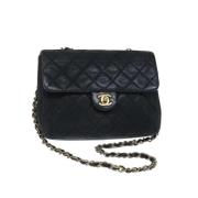 Chanel Vintage Pre-owned Canvas chanel-vskor Black, Dam