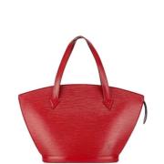 Louis Vuitton Vintage Pre-owned Laeder axelremsvskor Red, Dam