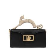 Lanvin Axelväska Katt Penna Nano Black, Dam