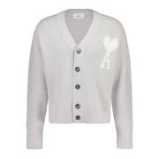 Ami Paris Alpacka Ull Cardigan Gray, Herr