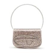 Diesel Rosa Glitter Axelväska Pink, Dam