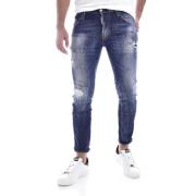 Dsquared2 Slim Fit Destroy Jeans Blue, Herr