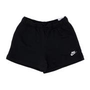 Nike Fleece Shorts Svart/vit Black, Dam