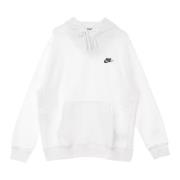 Nike Club Fleece Hoodie Vit/Svart White, Herr